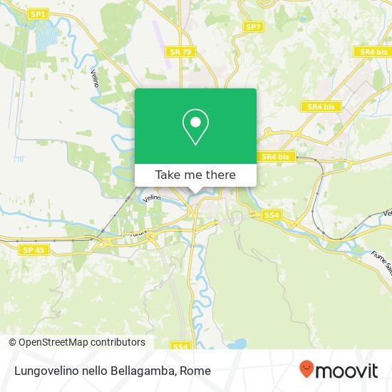 Lungovelino nello Bellagamba map