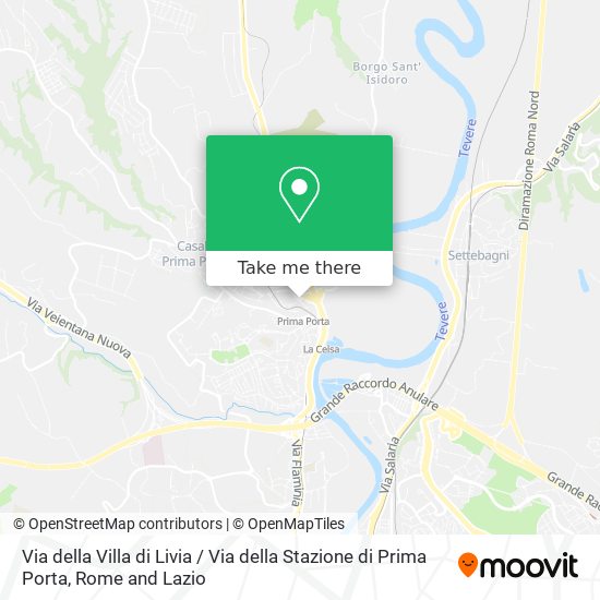 Via della Villa di Livia / Via della Stazione di Prima Porta map