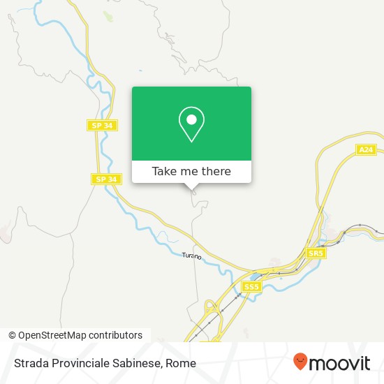 Strada Provinciale Sabinese map