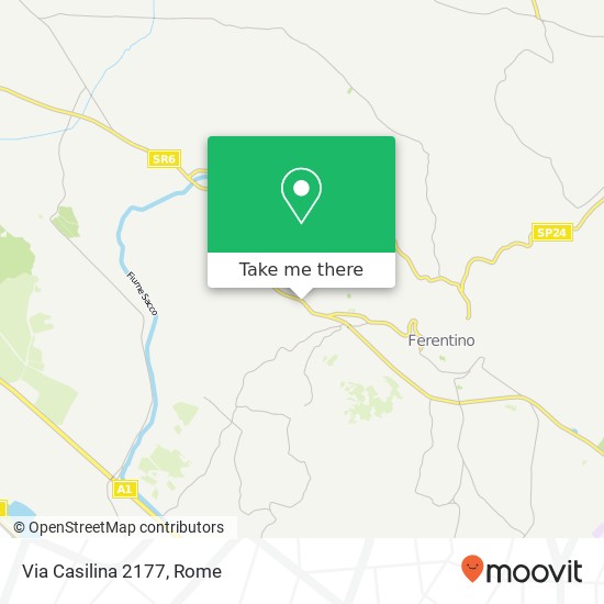 Via Casilina 2177 map