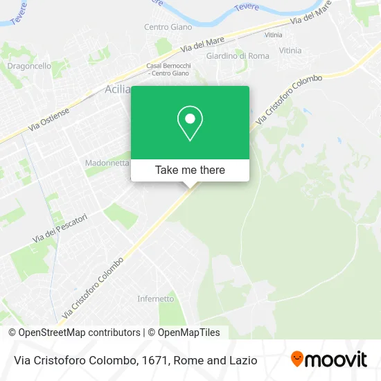 Cristoforo Colombo Street 1671 map