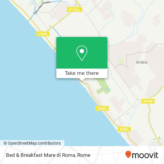 Bed & Breakfast Mare di Roma map