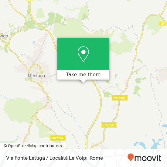 Via Fonte Lettiga / Località Le Volpi map