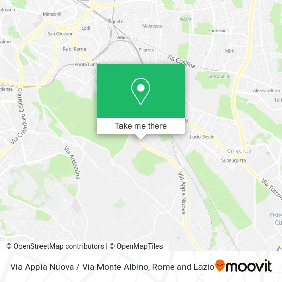 New Appia Street / Monte Albino Street map