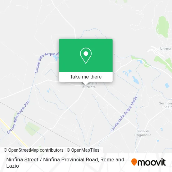 Ninfina Street / Ninfina Provincial Road map