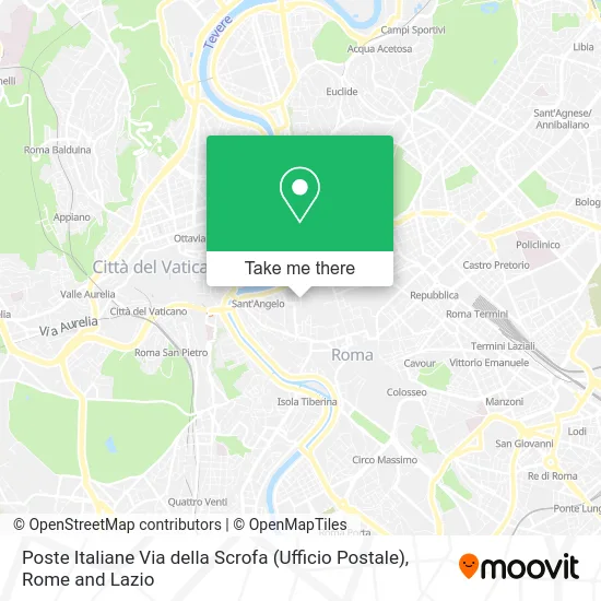 Italian Post Office Via della Scrofa map