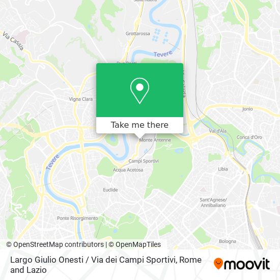 Largo Giulio Onesti / Via dei Campi Sportivi map