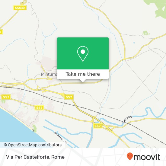 Via Per Castelforte map
