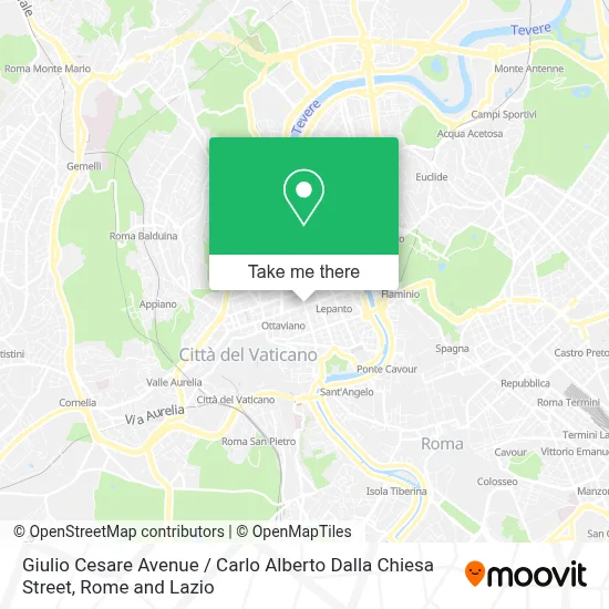 Giulio Cesare Avenue / Carlo Alberto Dalla Chiesa Street map