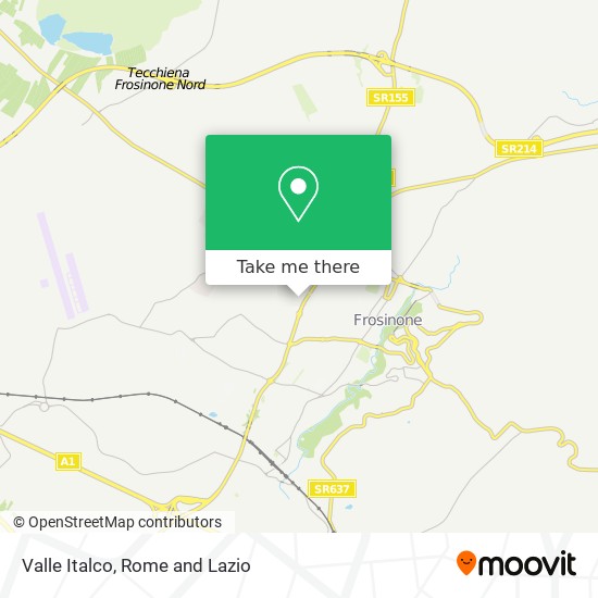 Valle Italco map