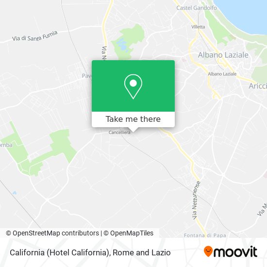 California (Hotel California) map