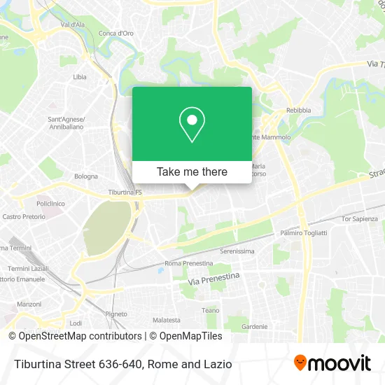 Tiburtina Street 636-640 map