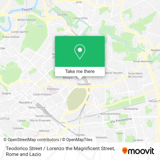 Teodorico Street / Lorenzo the Magnificent Street map