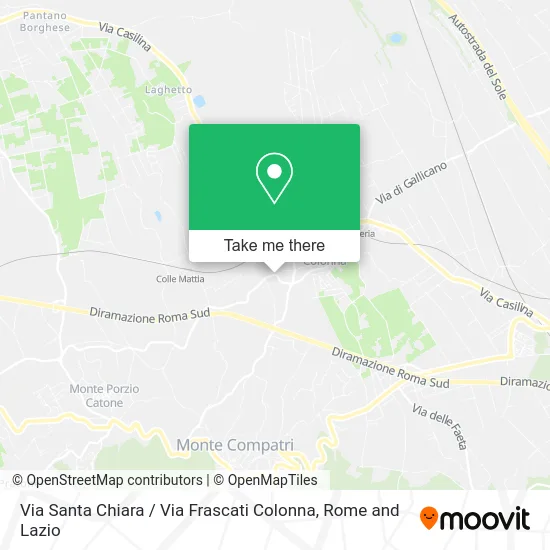 Santa Chiara Street / Frascati Colonna Street map
