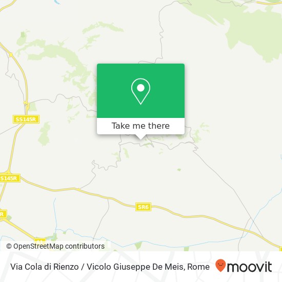 Via Cola di Rienzo / Vicolo Giuseppe De Meis map