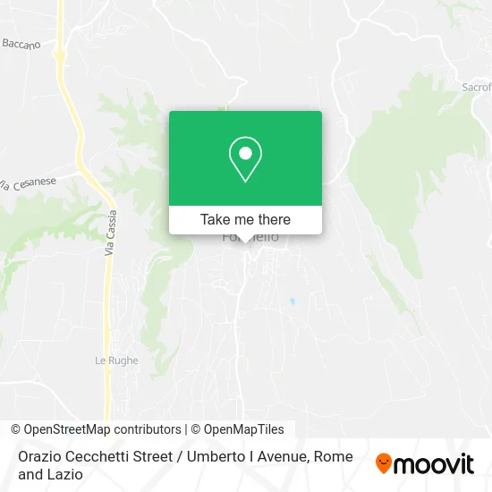 Orazio Cecchetti Street / Umberto I Avenue map