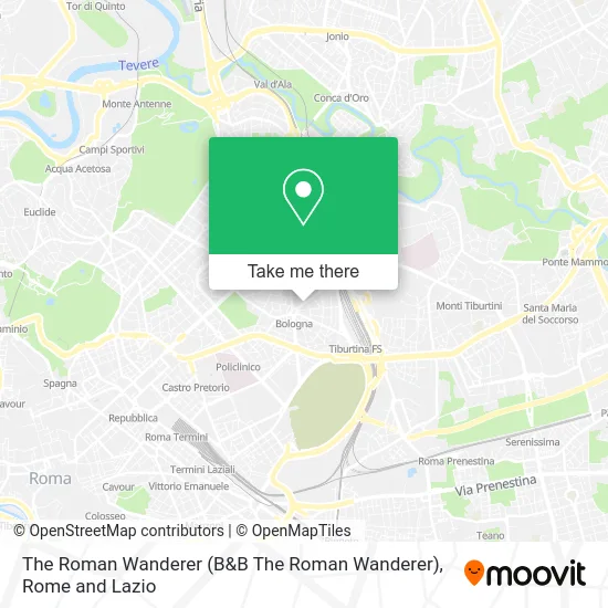 The Roman Wanderer map