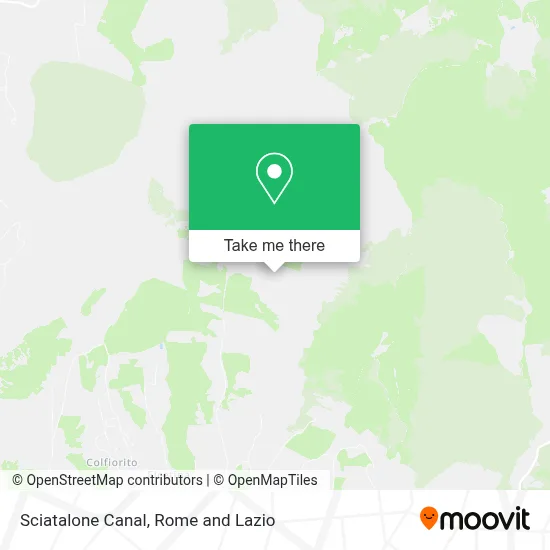 Sciatalone Canal map