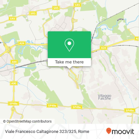 Viale Francesco Caltagirone 323 / 325 map