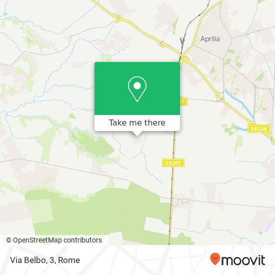 Via Belbo, 3 map