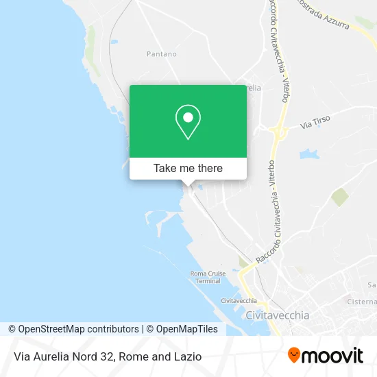 Via Aurelia Nord 32 map