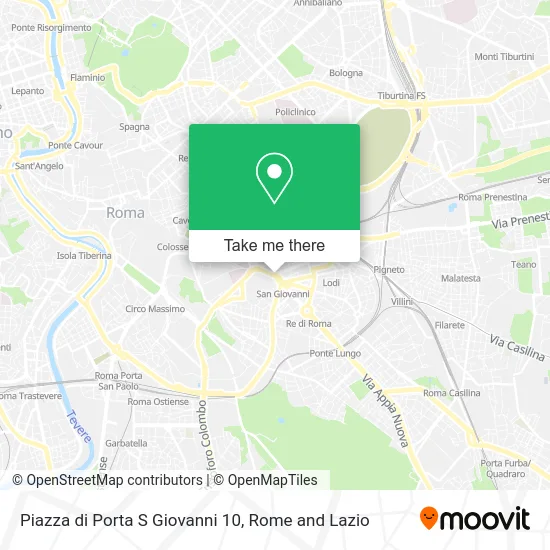 Porta S. Giovanni Square 10 map