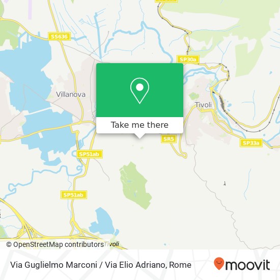 Via Guglielmo Marconi / Via Elio Adriano map
