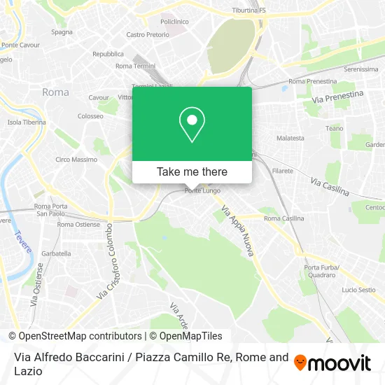 Alfredo Baccarini Street / Camillo Re Square map