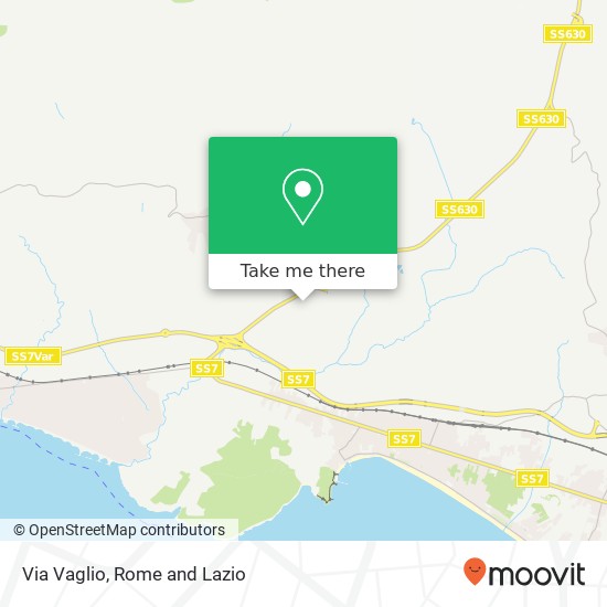 Via Vaglio map