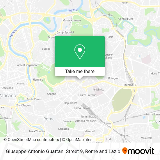 Giuseppe Antonio Guattani Street 9 map