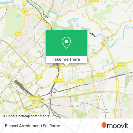 Binacci Arredamenti Srl map