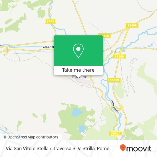 Via San Vito e Stella / Traversa S. V. Strilla map
