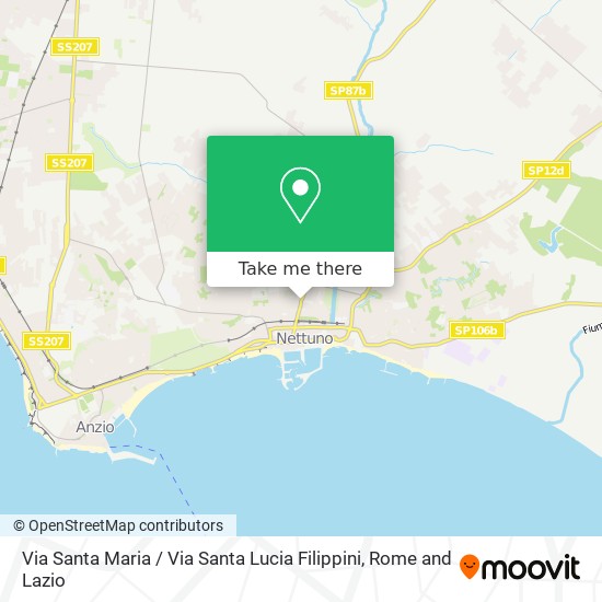 Via Santa Maria / Via Santa Lucia Filippini map