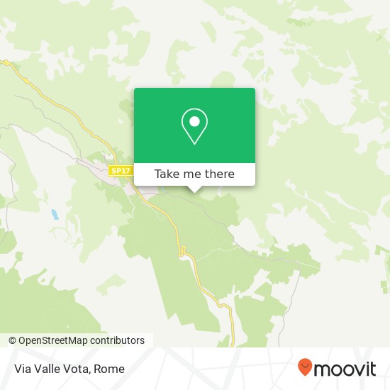 Via Valle Vota map
