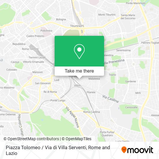 Piazza Tolomeo / Via di Villa Serventi map