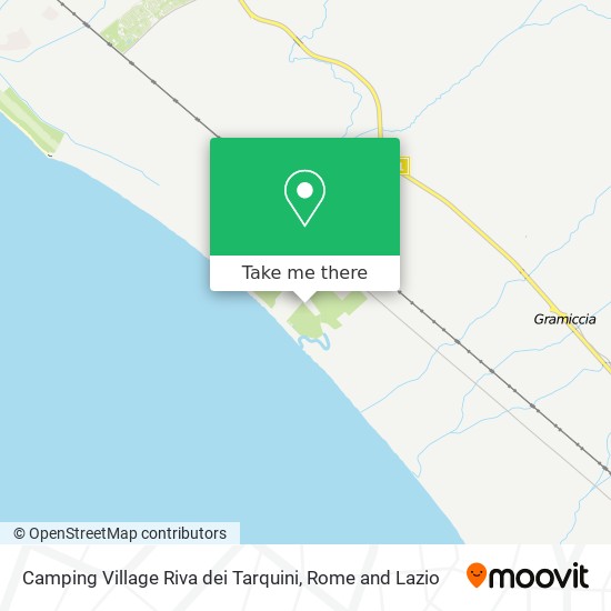 Camping Village Riva dei Tarquini map