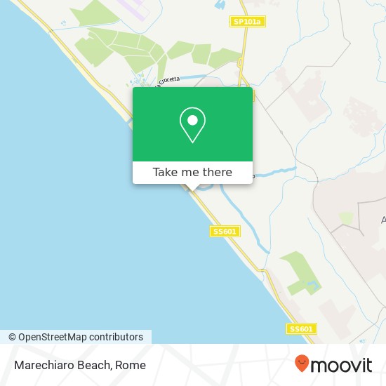 Marechiaro Beach map