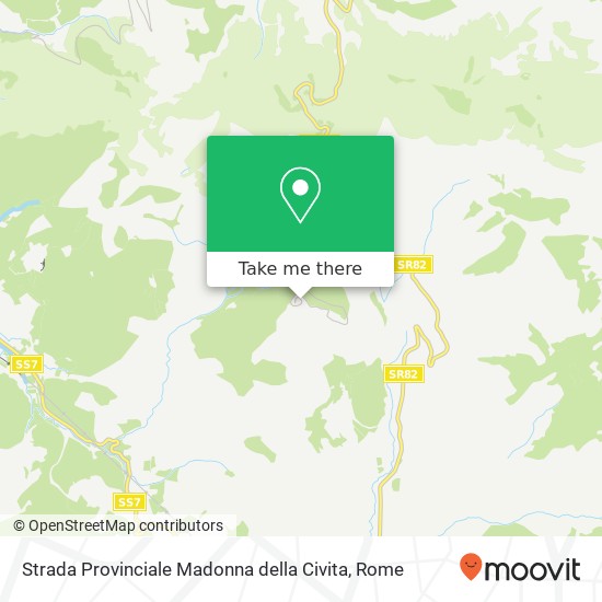 Strada Provinciale Madonna della Civita map