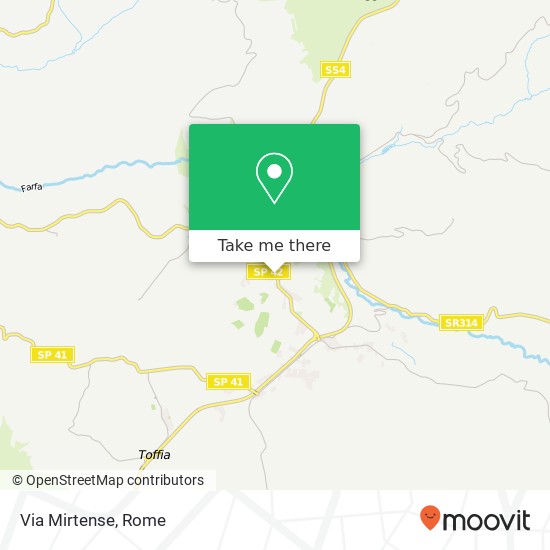 Via Mirtense map