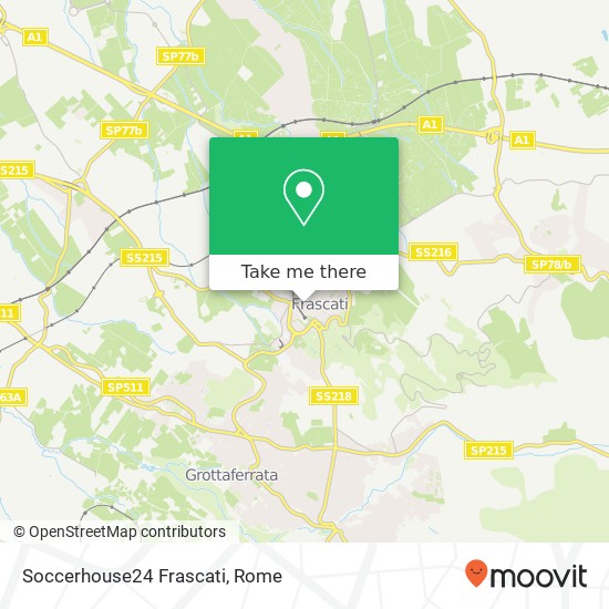 Soccerhouse24 Frascati map