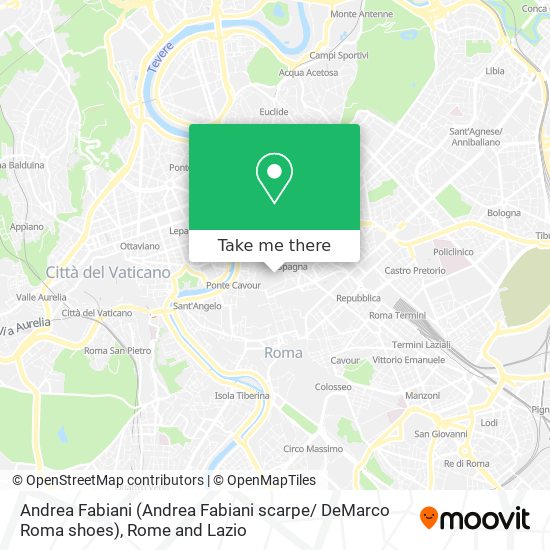 Andrea Fabiani (Andrea Fabiani scarpe/ DeMarco Roma shoes) map