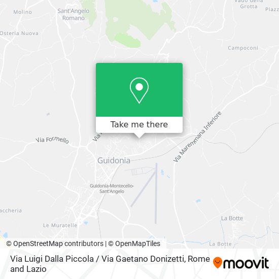 Via Luigi Dalla Piccola / Via Gaetano Donizetti map