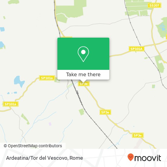Ardeatina/Tor del Vescovo map