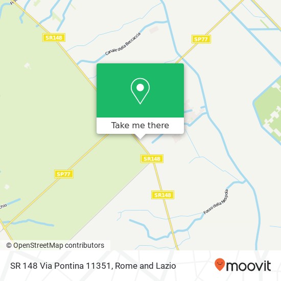 SR 148 Via Pontina 11351 map