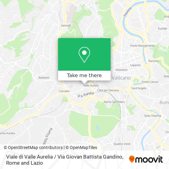 Viale di Valle Aurelia / Via Giovan Battista Gandino map