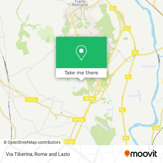 Via Tiberina map