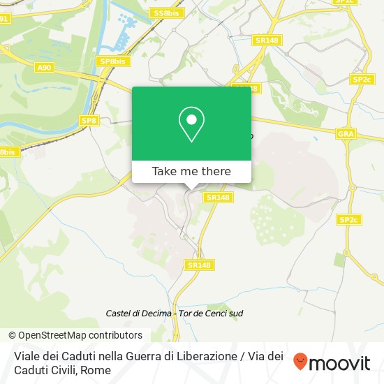 Viale dei Caduti nella Guerra di Liberazione / Via dei Caduti Civili map