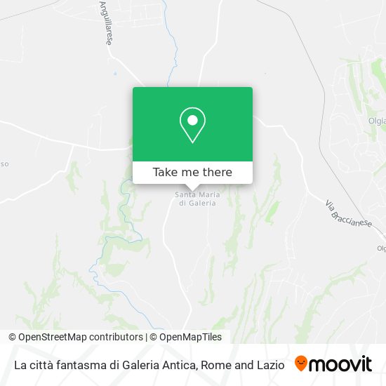 La città fantasma di Galeria Antica map