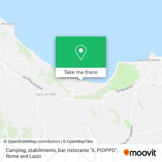 Camping, stabilimento, bar, ristorante "IL PIOPPO" map