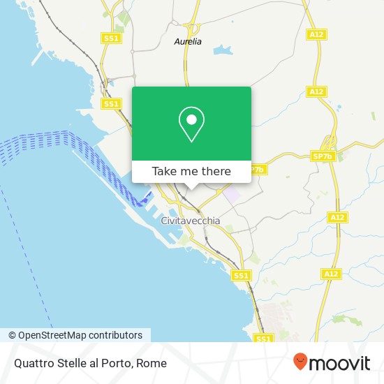 Quattro Stelle al Porto map